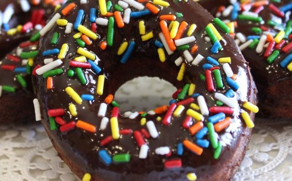 German Chocolate Doughnuts