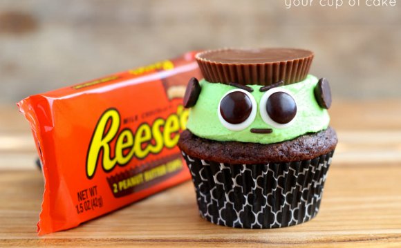 Resse s Frankenstein Cupcakes