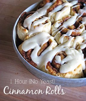 1 Hour  Cinnamon Rolls