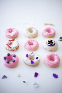 A Variety of Glazed Doughnuts