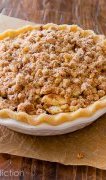 Apple Crumble Pie- heavy on the crumble topping! Recipe on sallysbakingaddiction.com