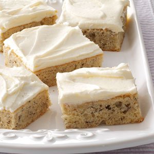 Banana Bars with Cream Cheese Frosting