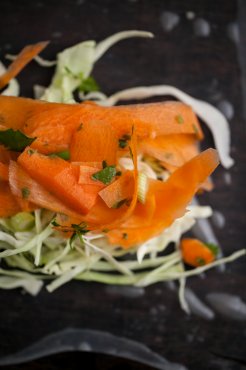 Carrot and Cabbage Spring Rolls  @naturallyella