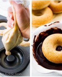 Chocolate Frosted Donuts with Sprinkles by sallysbakingaddiction.com