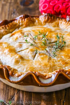 Double crust chicken pot pie makes the BEST comfort food dinner for the whole family! Recipe found on sallysbakingaddiction.com