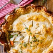 Double crust chicken pot pie makes the BEST comfort food dinner for the whole family! Recipe found on sallysbakingaddiction.com