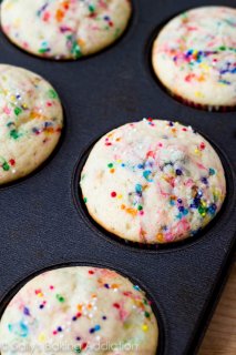 Easy Homemade Funfetti Cupcakes with Vanilla Buttercream