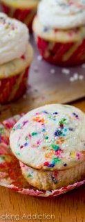 Easy Homemade Funfetti Cupcakes with Vanilla Buttercream