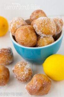 Easy Lemon Donut Holes  crazyforcrust.com