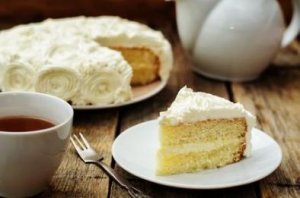French Almond Vanilla Cake Recipe