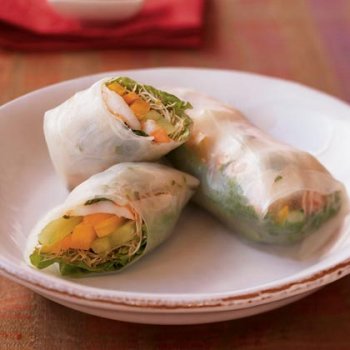 Fresh Spring Rolls with Dipping Sauce Recipe