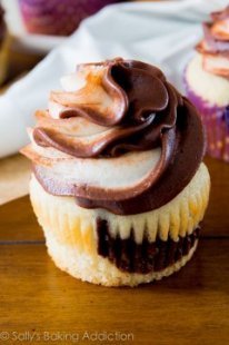 Homemade Marble Cupcakes by sallysbakingaddiction.com