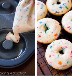 How to Make Baked Funfetti Donuts. Get the recipe at sallysbakingaddiction.com