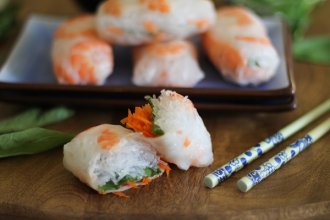 How to Make Homemade Spring Rolls with Peanut Sauce