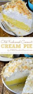 Old Fashioned Coconut Cream Pie is fluffy and creamy homemade pie, loaded with coconut flavor, like your grandmas used to make.