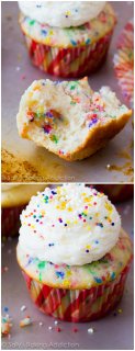The best Homemade Funfetti Cupcakes I've ever made. They're so simple to make from scratch too!