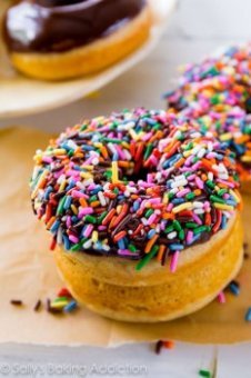 These soft, moist, and cakey Chocolate Frosted Donuts are baked not fried - and they are so easy to make!