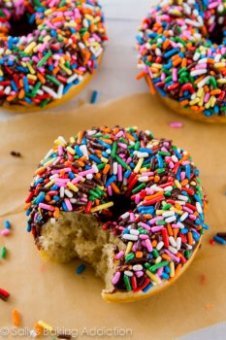 These soft, moist, and cakey Chocolate Frosted Donuts are baked not fried - and they are so easy to make!