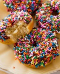 These soft, moist, and cakey Chocolate Frosted Donuts are baked not fried - and they are so easy to make!