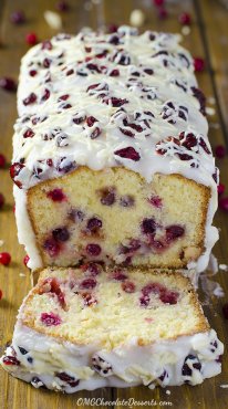 Thinking about Christmas recipes ? Then you should think about tasty pound cake with cranberries and white chocolate and a beautiful white glaze. You simply have to try this heavenly Christmas Cranberry Pound Cake ! XOXOXOXO