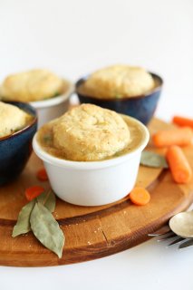 Vegetable-packed Vegan Pot Pies! 1 hour and topped with from scratch biscuits! #vegan