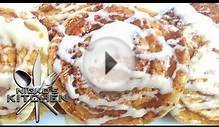 Cinnamon Roll Pancakes with Cream Cheese Frosting - Video