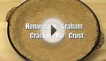 Homemade Graham Cracker Pie Crust