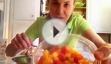 Tropical Fruit Salsa w/ raw Sweet Potato Chips- Raw Food