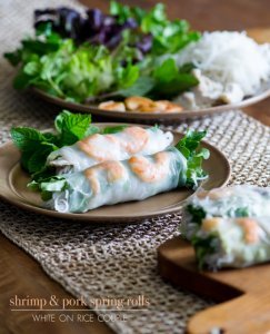 Vietnamese Pork and Shrimp Spring Rolls by White On Rice Couple